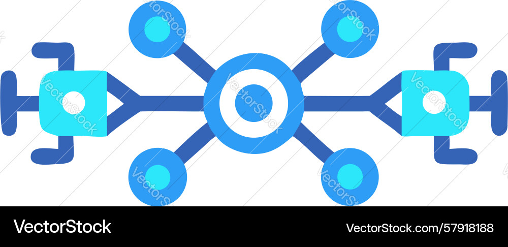 Optical sensor array pattern graphic design Vector Image