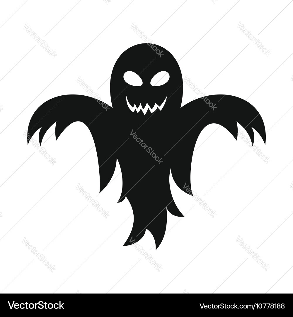 Spooky Ghost Icon Vector Image