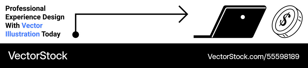 Digital workflow connecting design to financial Digital workflow connecting design to financial vector image