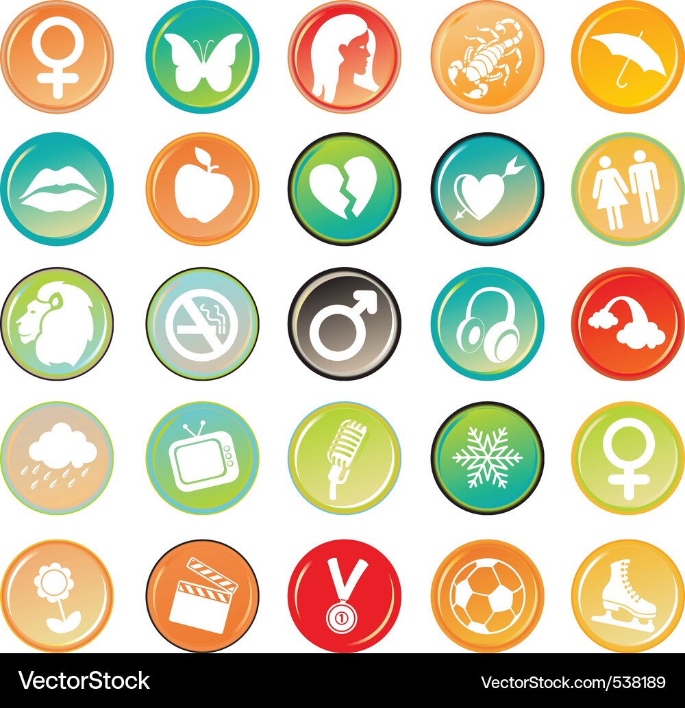 Generic symbols Vector Image