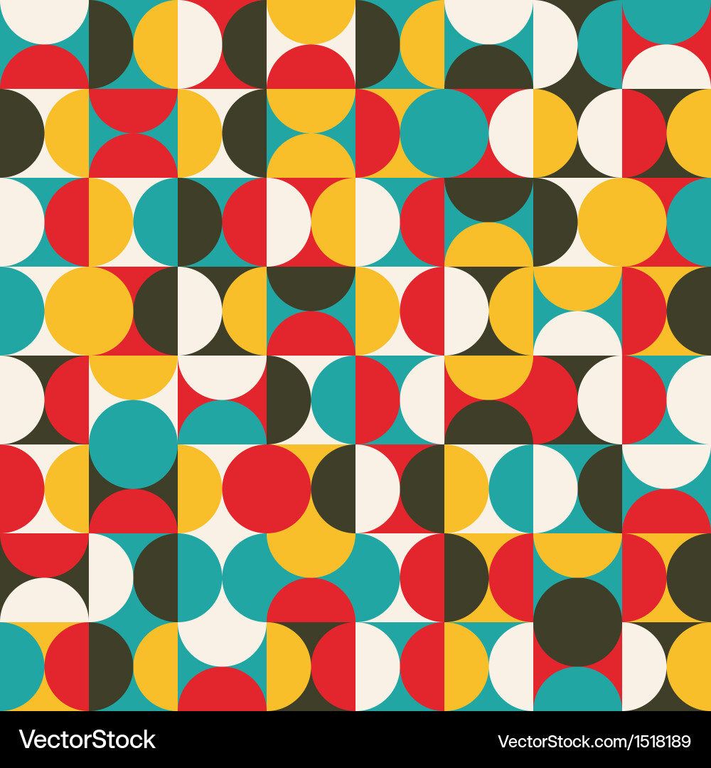 Retro Circle Pattern vector image