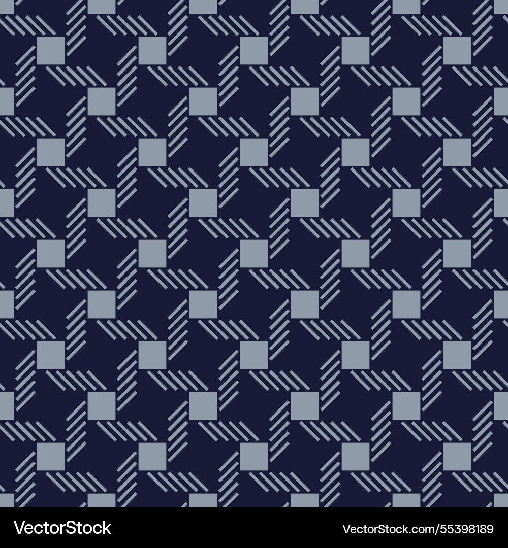 Seamless pattern of geometric elements abstract vector image