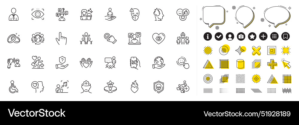 Set of music vip table and engineering team line Set of music vip table and engineering team line Vector Image