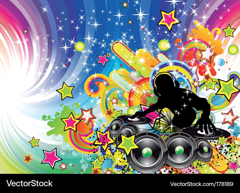 Tropical Dance Party Background Vector Image