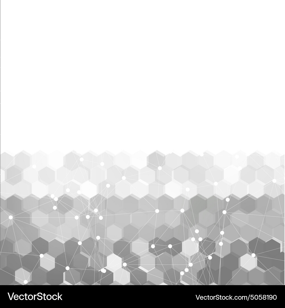Abstract 3d hexagonal Vector Image