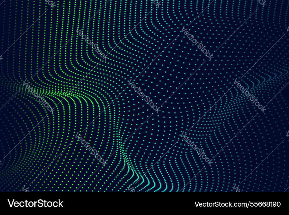 Abstract background flowing dots particle wave Abstract background flowing dots particle wave vector image