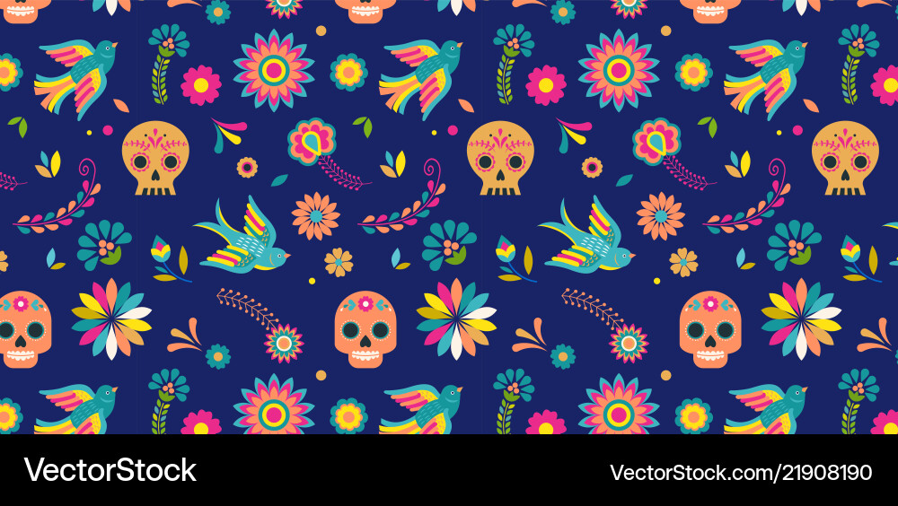 Day of the dead dia de los muertos background Day of the dead dia de los muertos background vector image
