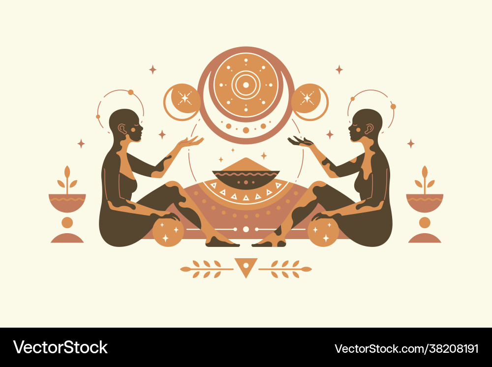Beautiful african woman people silhouettes modern Beautiful african woman people silhouettes modern vector image