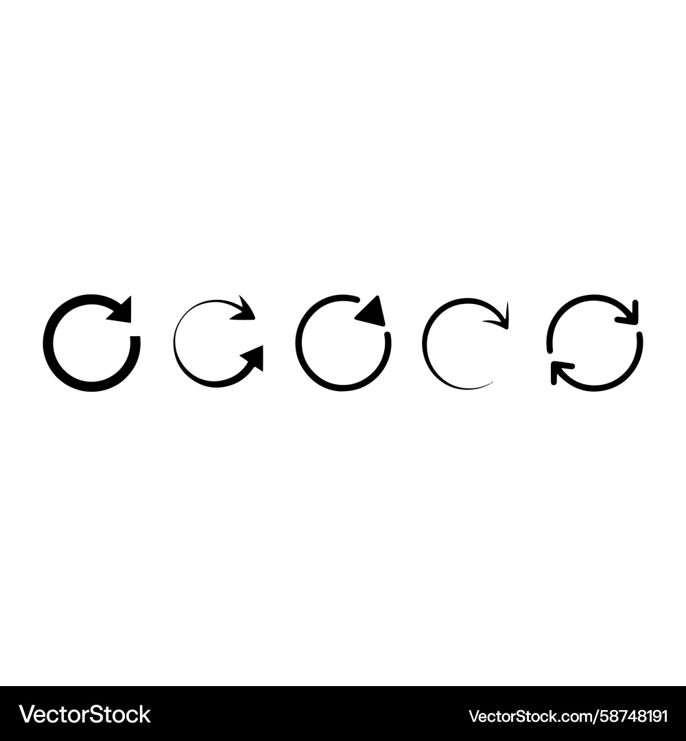 Circular Arrows - Refresh & Repeat Vector Image
