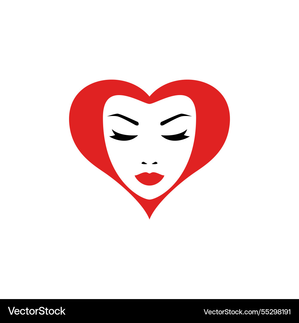 Red heart shape Royalty Free Vector Image - VectorStock