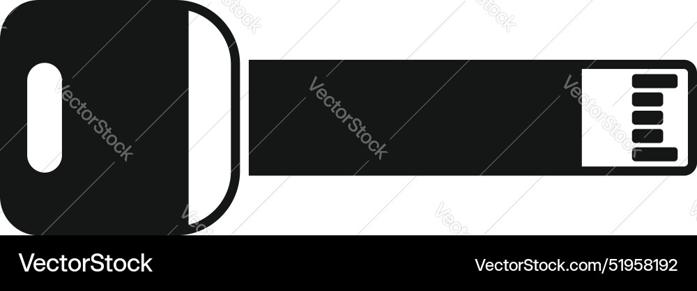 Electronic key card access control system icon Vector Image