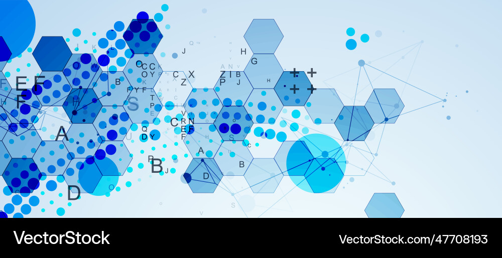 Abstract hexagon background with plexus effect Abstract hexagon background with plexus effect vector image