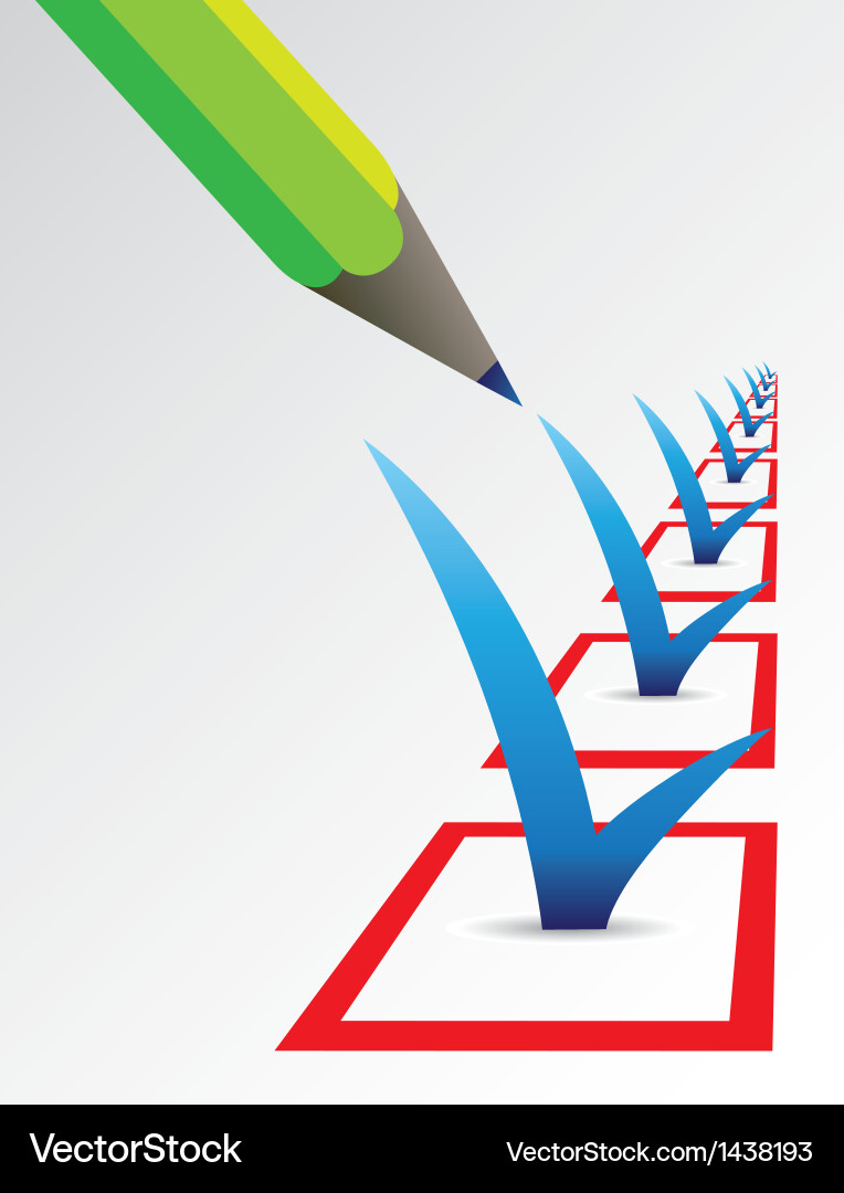 Checkboxes with Selection vector image