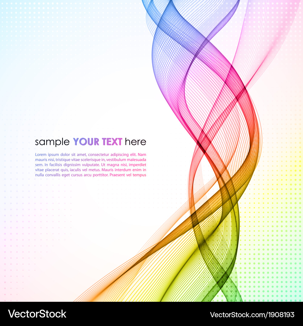 Dynamic Colorful Wave Background Vector Image