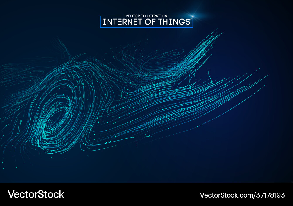 IoT Network Connection Background vector image