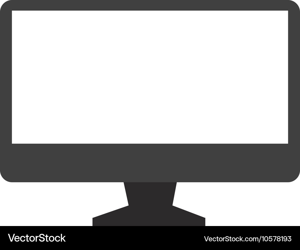 Monitor computer device Vector Image