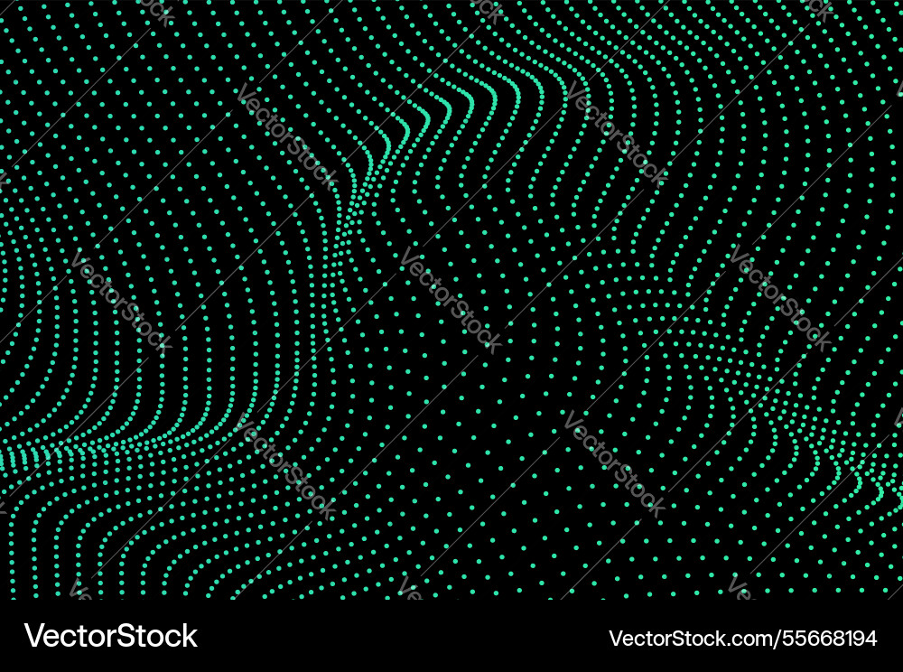 Abstract background flowing dots particle wave Abstract background flowing dots particle wave vector image
