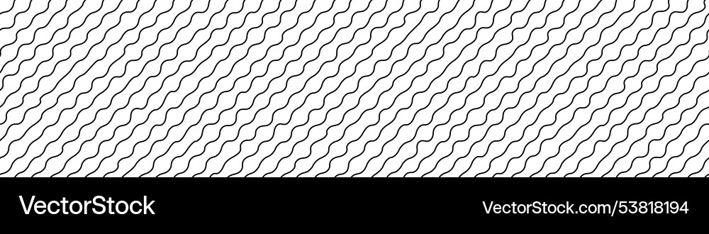 Diagonal squiggle wavy undulate black lines Diagonal squiggle wavy undulate black lines vector image