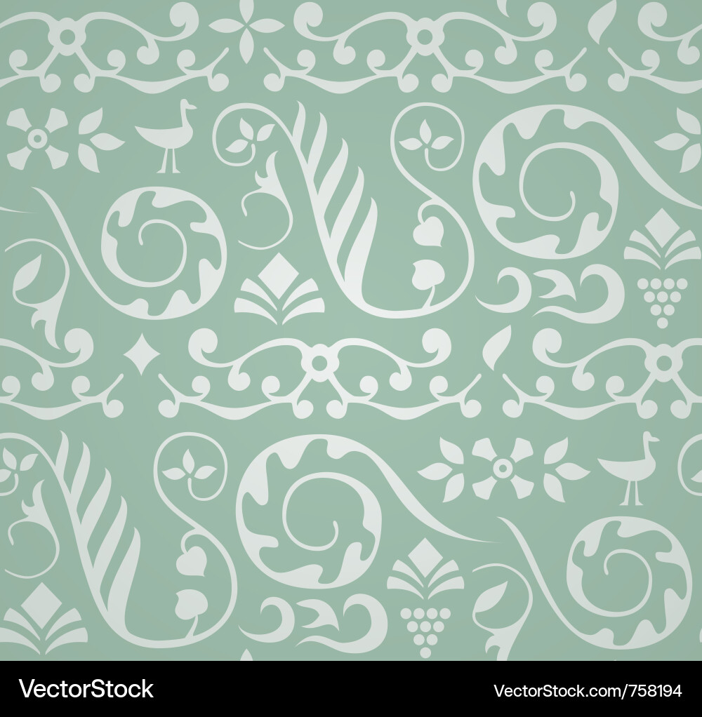 Floral Ornate Pattern Vector Image
