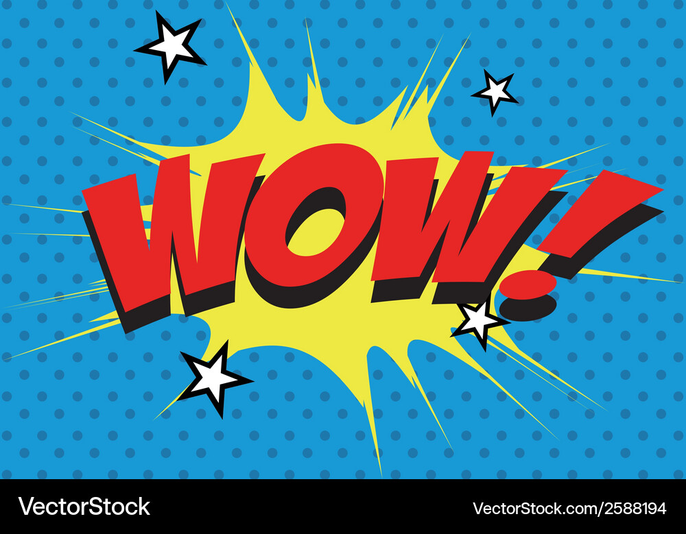 Pop Art Splash with Dynamic Text Vector Image
