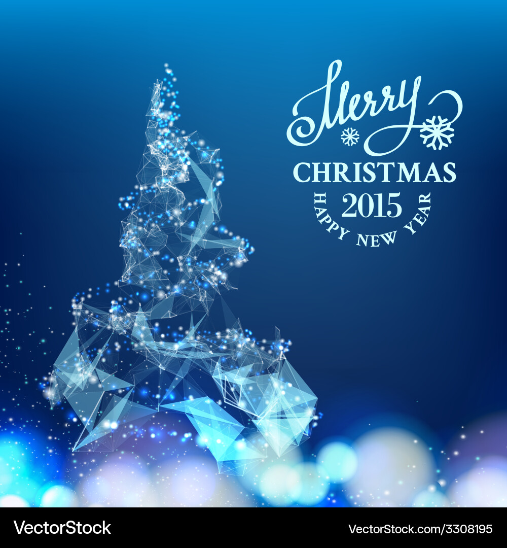 Abstract triangle mesh vector image