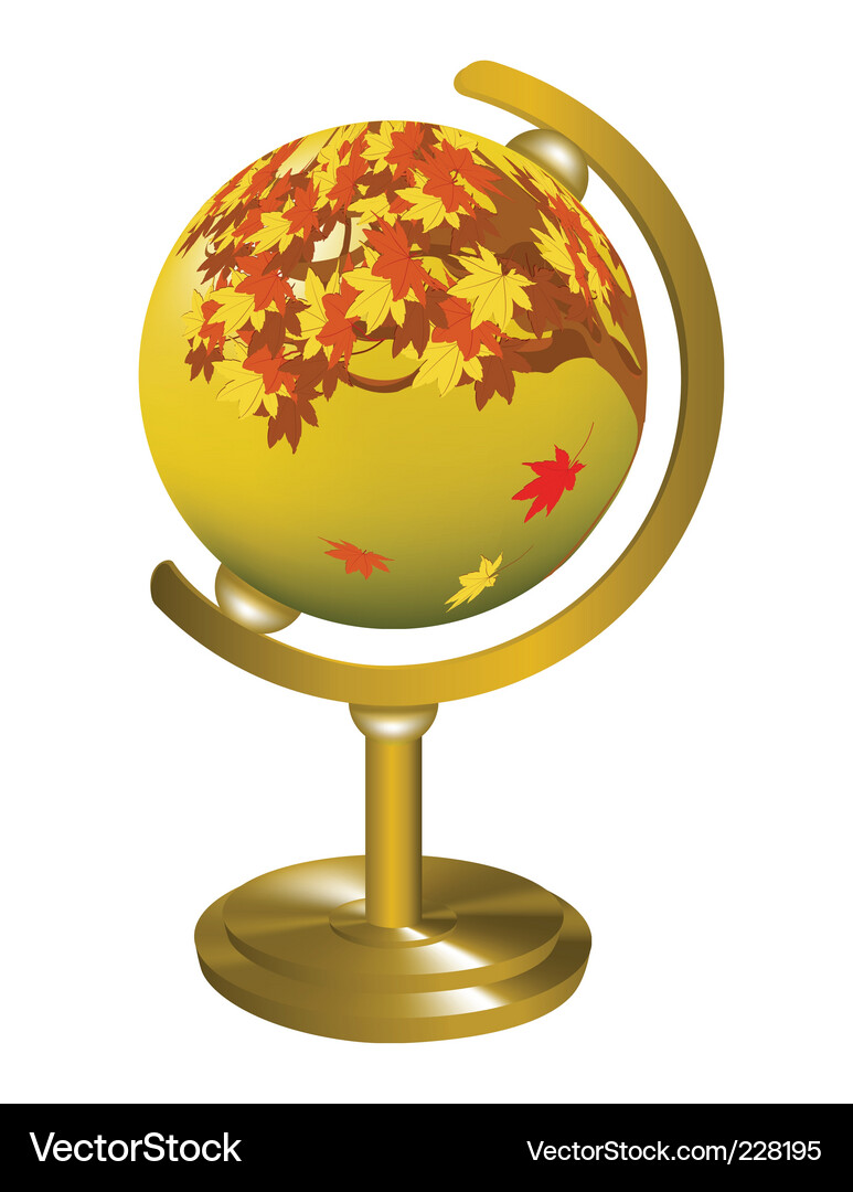 Globe object Vector Image
