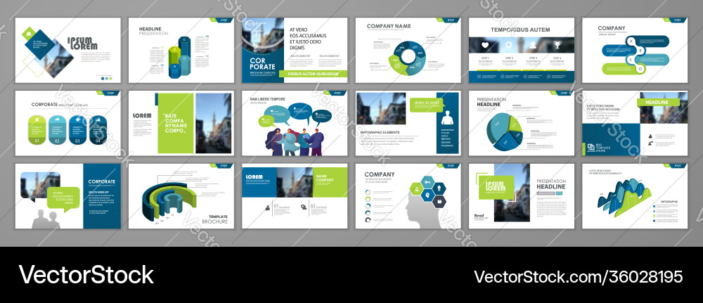 Presentation templates design Presentation templates design vector image