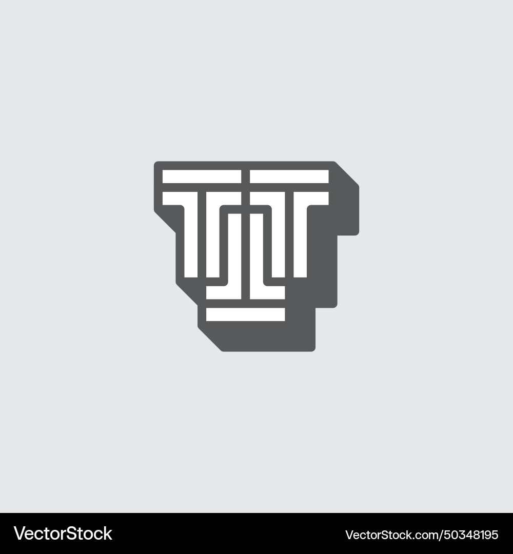 TTT Monogram Logo (50348195) – Royalty-Free Vector | VectorStock
