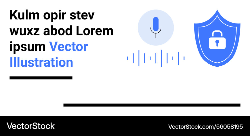 Voice recognition technology and data security Voice recognition technology and data security vector image