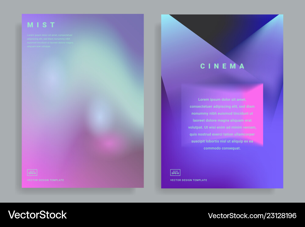 Gradient Shape Templates Vector Image