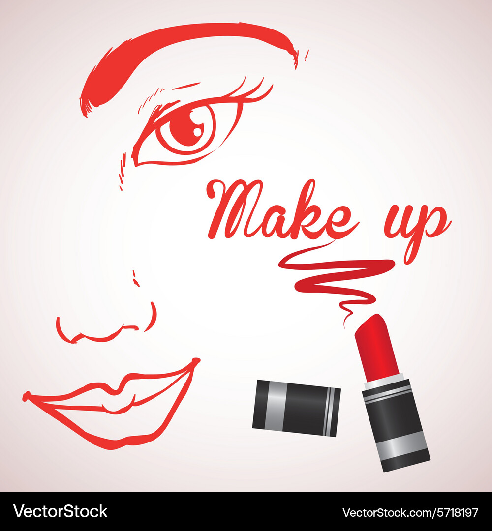 Make up design Vector Image