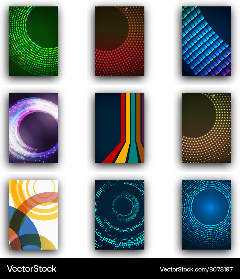 Templates design set of web mail brochures mobile vector image