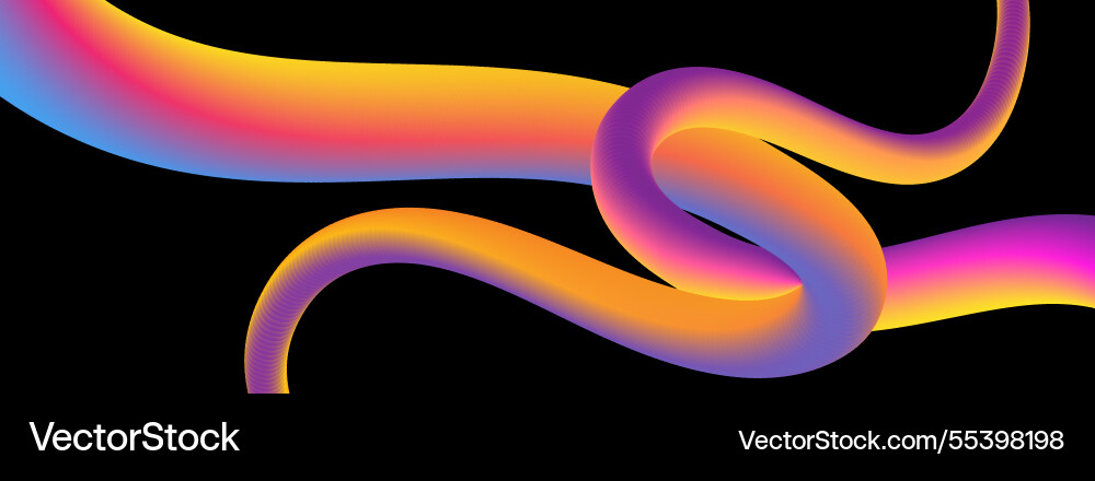3d gradient line background a template vector image