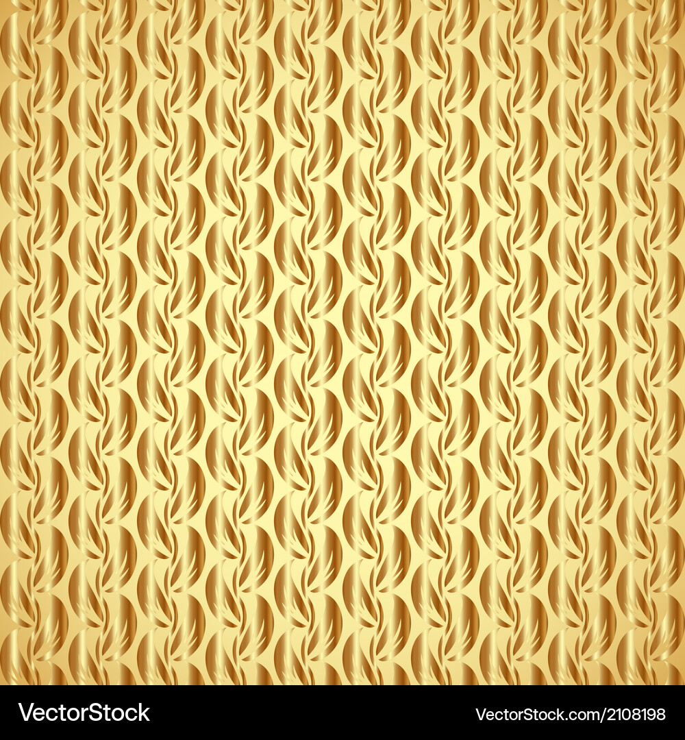 Abstract gold leaf seamless pattern with ethnic Vector Image