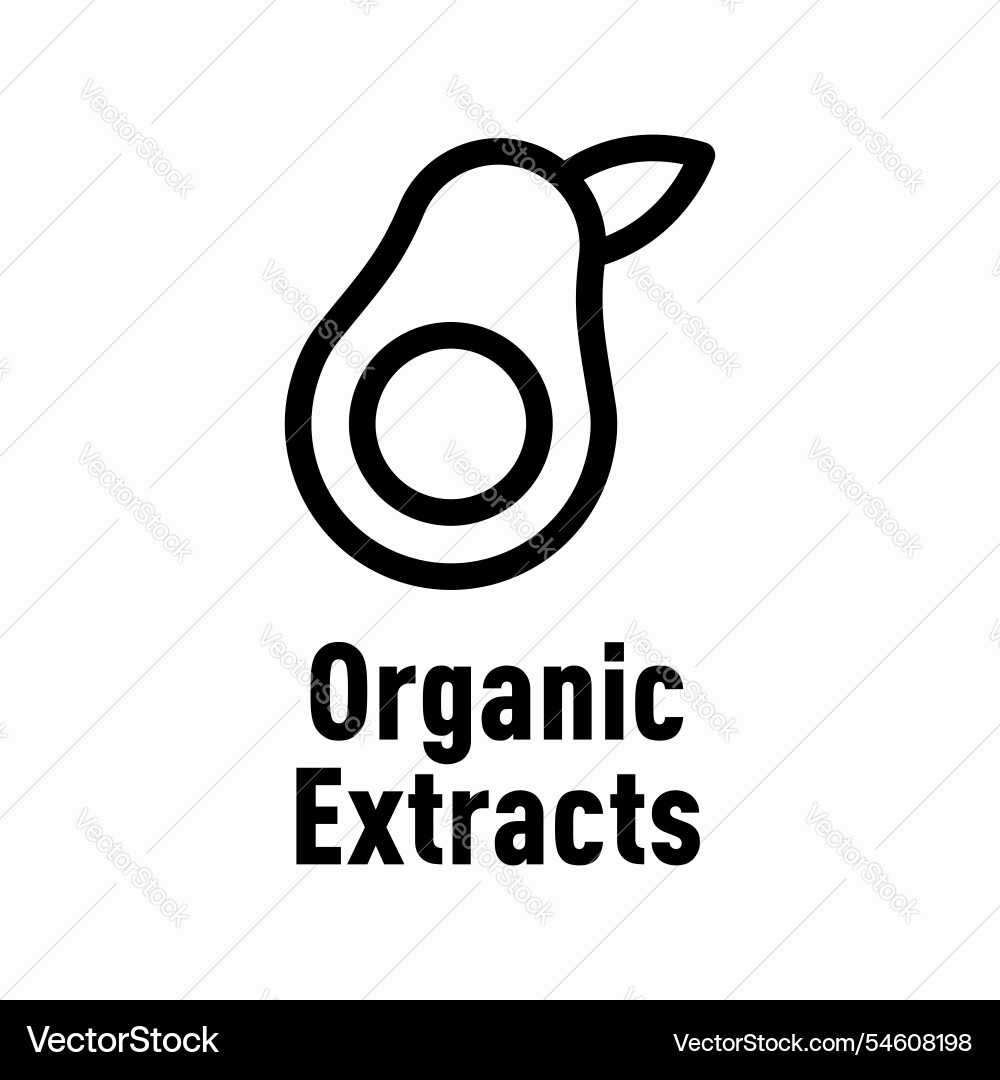 Bio-Extrakte Informationsschild Bio-Extrakte Informationsschild vektorbild