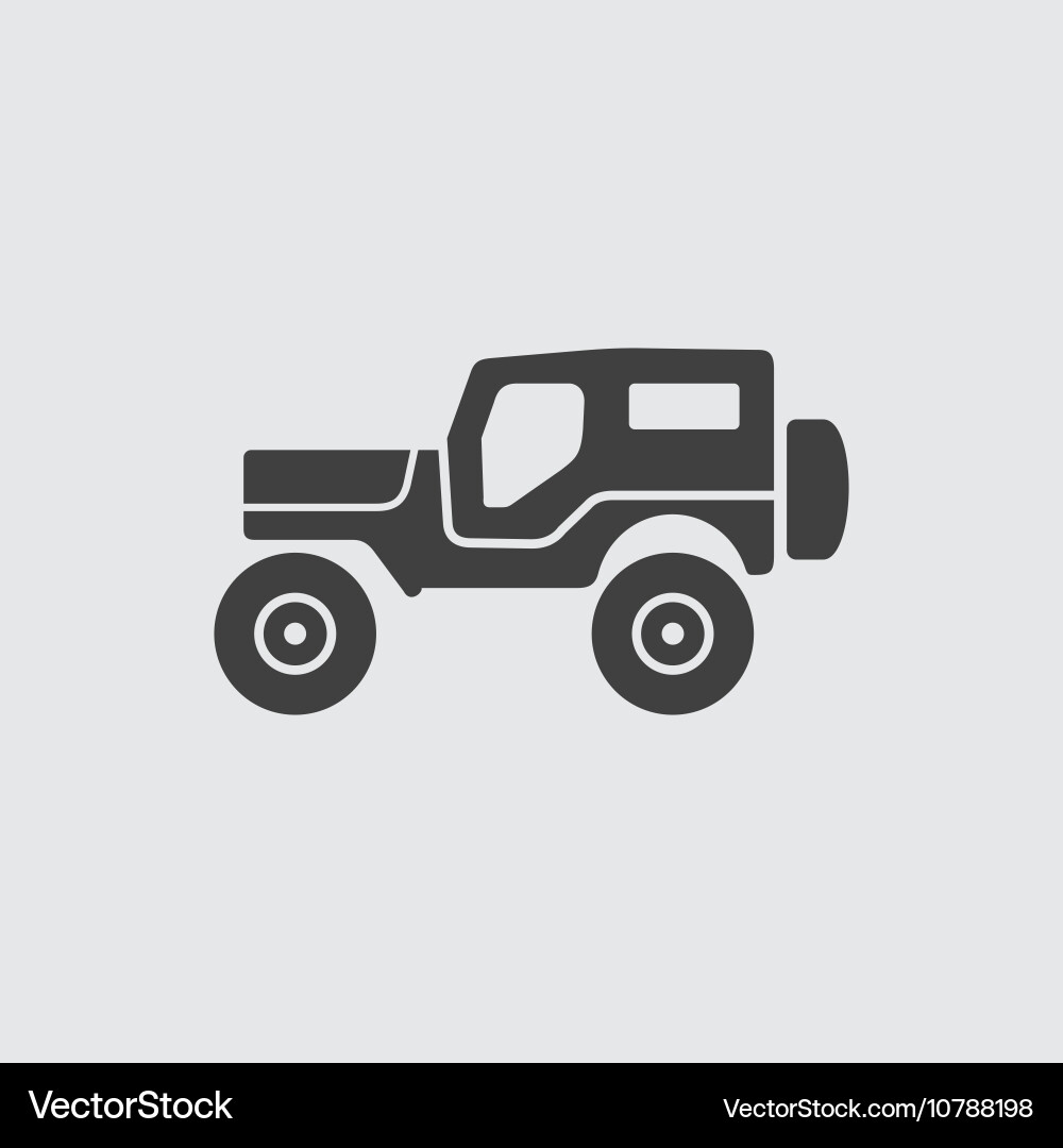 Как выглядит значок джипа Jeep icon Royalty Free Vector Image - VectorStock