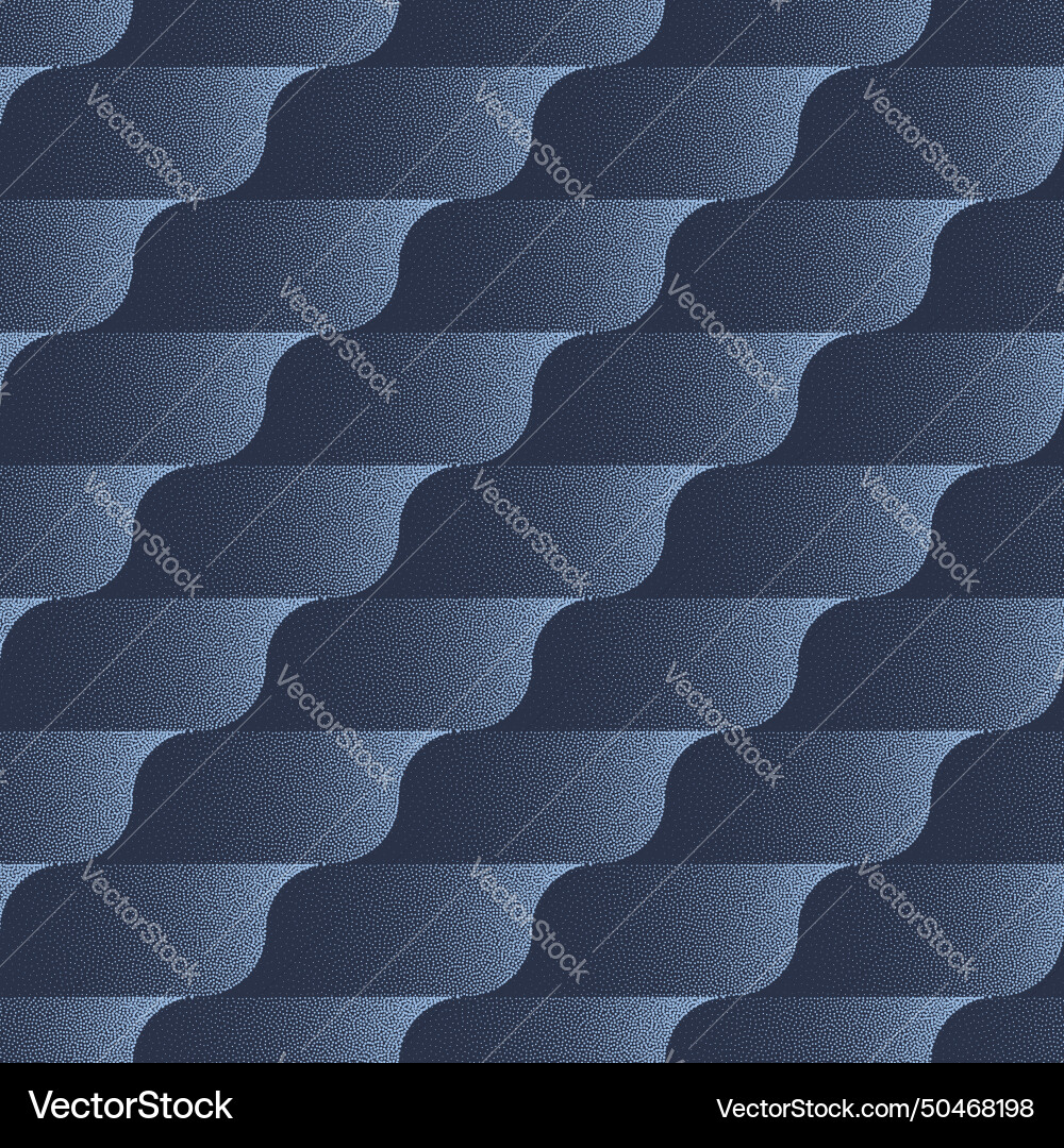 Wavy layered structure seamless pattern trend vector image