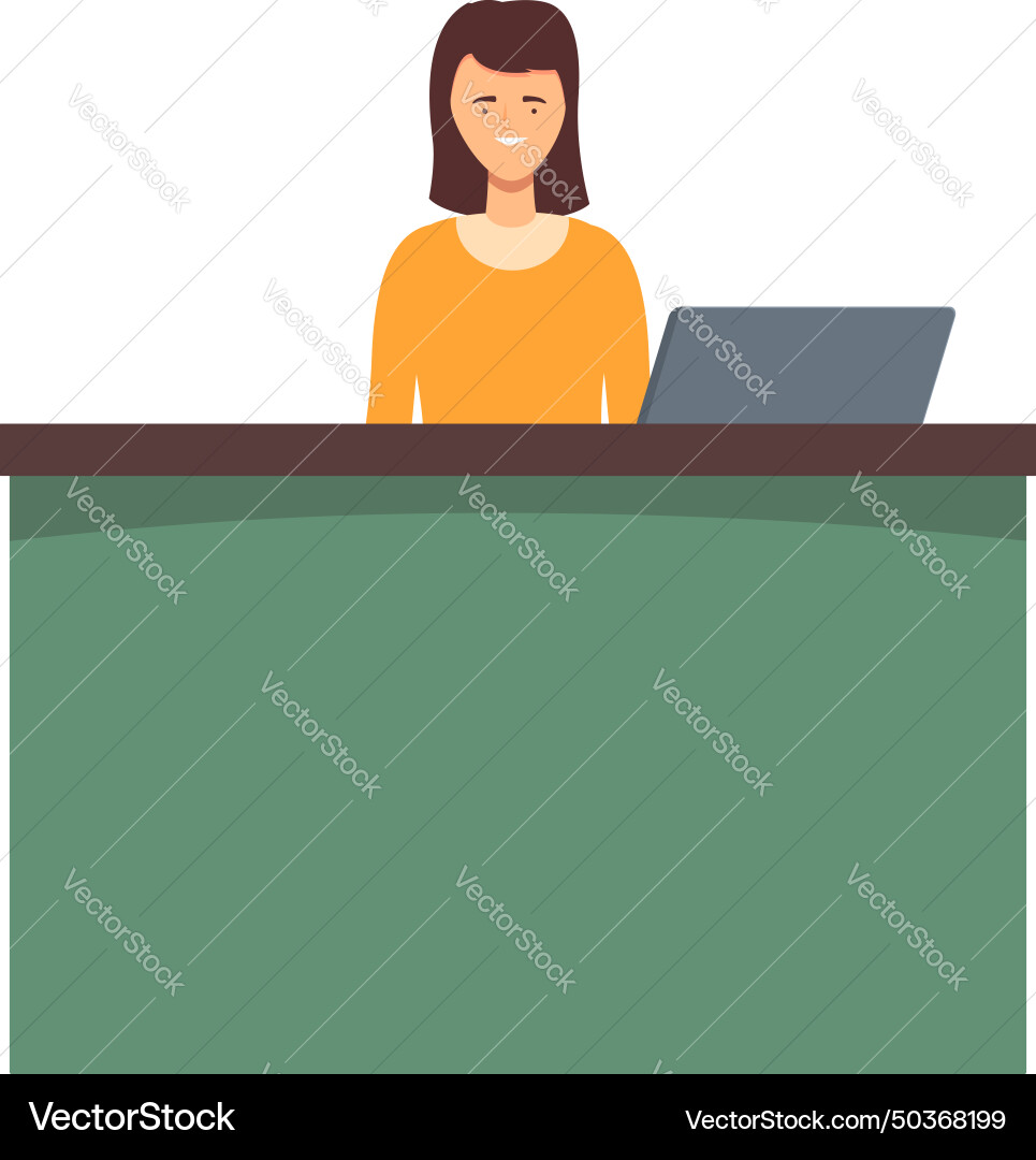Internet support icon cartoon business Vector Image