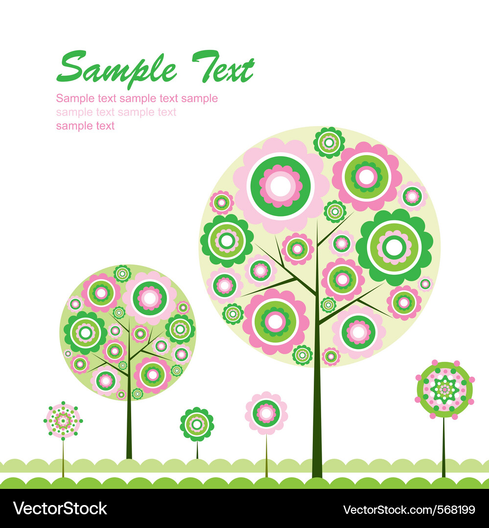 Tree abstract background Vector Image