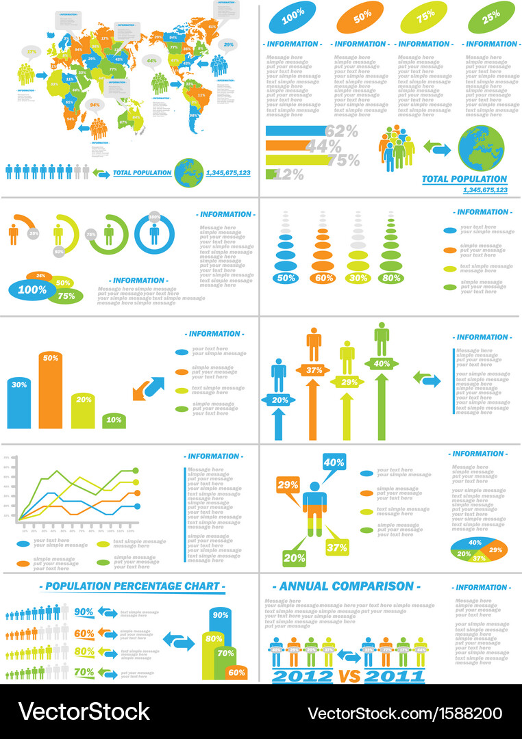 Data & Web Elements - Infographic Vector Image