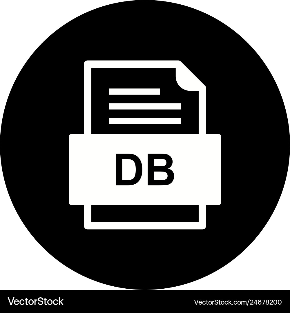 Db file document icon Vector Image