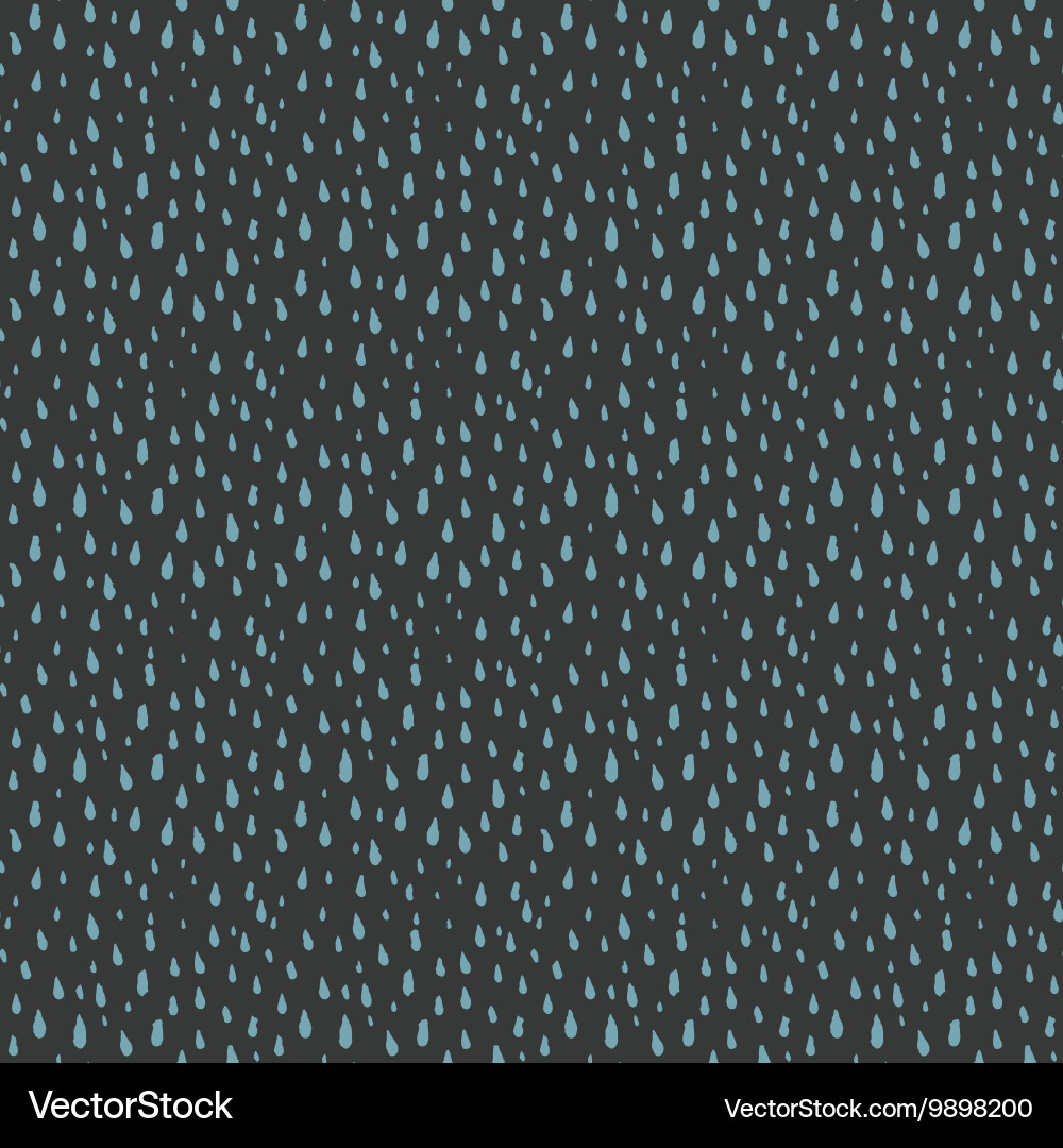Raindrop Seamless Pattern Vector Image