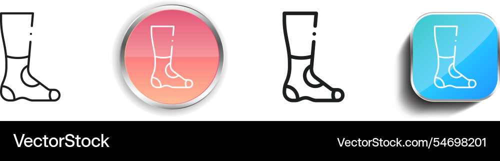 Grip icon thin linear regular and button style Vector Image