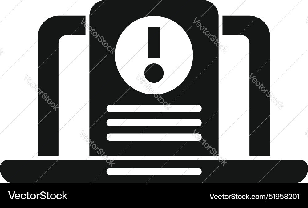 System report showing critical error message System report showing critical error message vector image