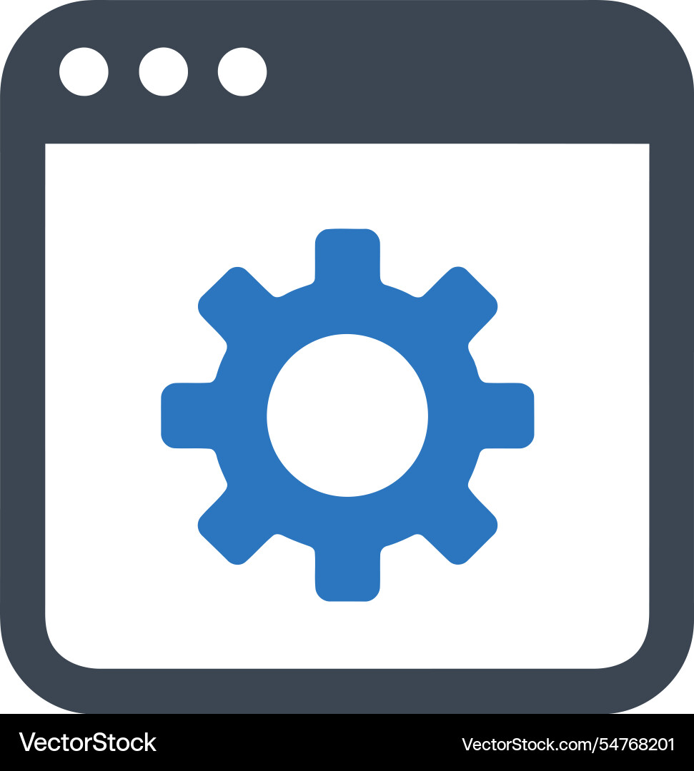 Web configuration icon vector image