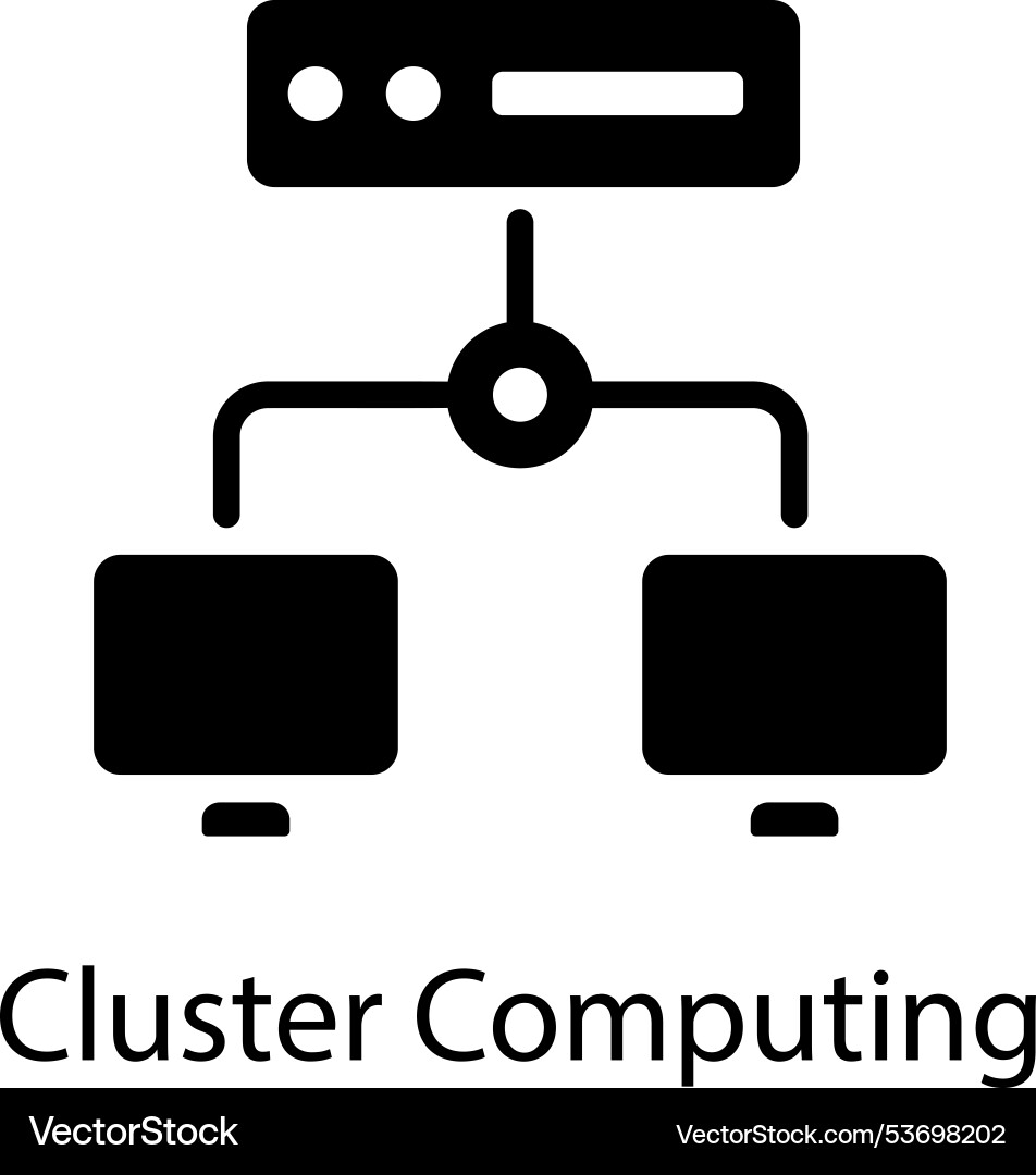 Cluster computing vector image