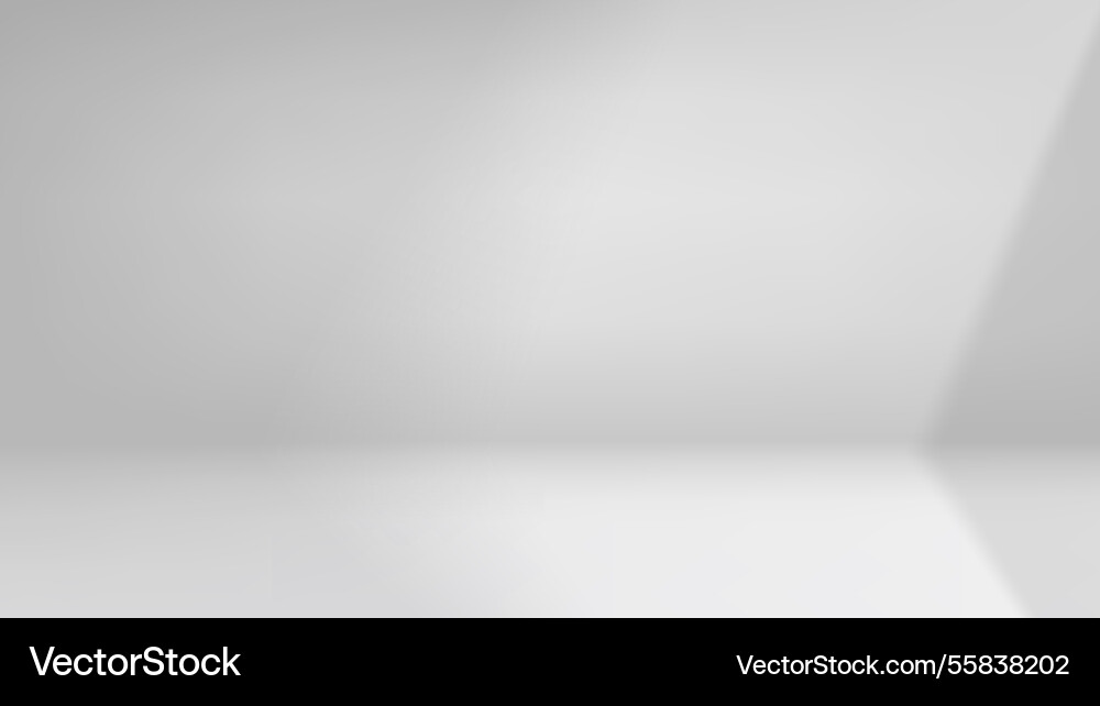 Empty bright studio with window light 3d Vector Image