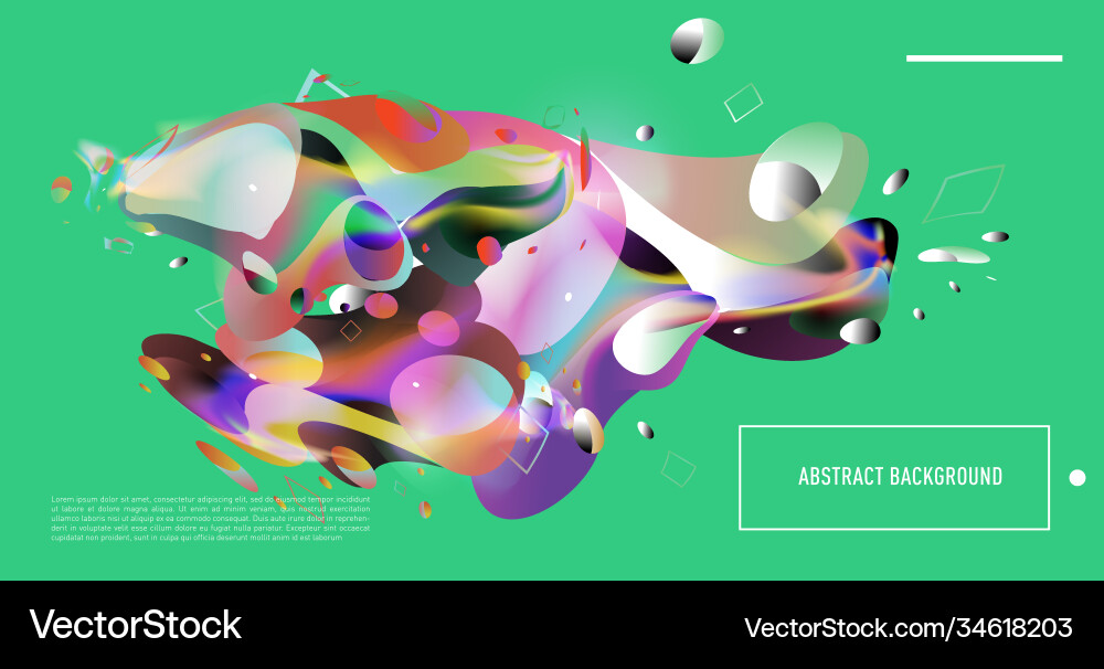 Colorful abstract fluid gradient pattern Colorful abstract fluid gradient pattern Vector Image