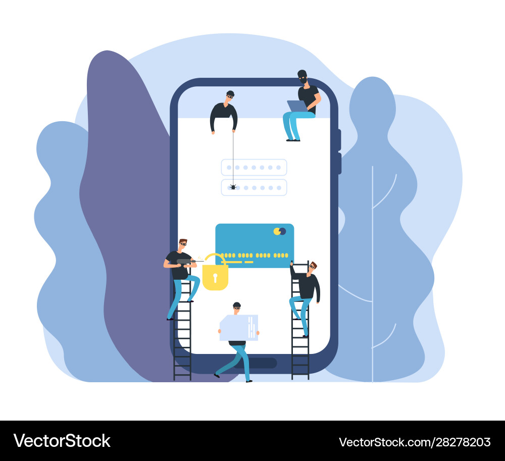 Cyberattack: Data Theft & Hacker Threat Vector Image