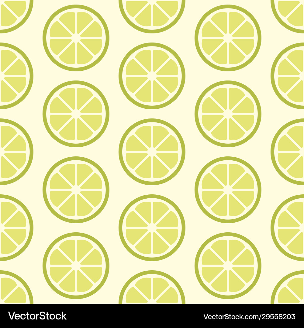 Lemon Pattern Background Vector Image